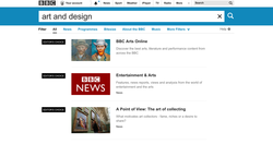 bbc art and design page